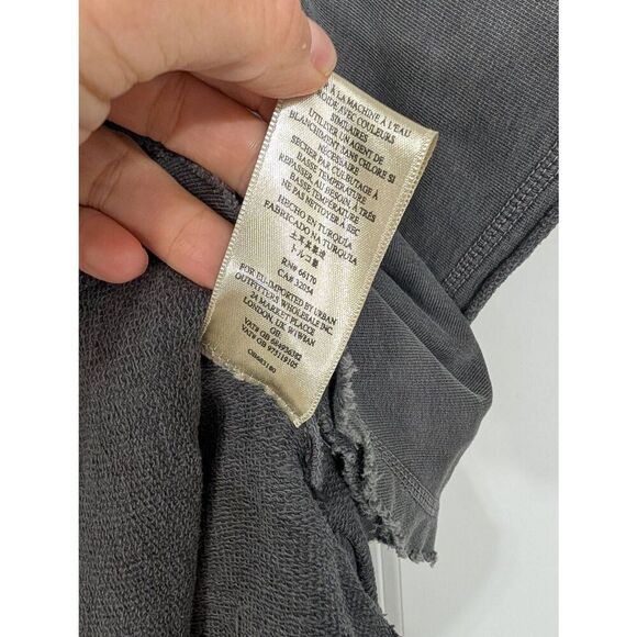 Free People Kiss Me Sweatshirt women's small gray‎ off shoulder festival - Picture 9 of 10